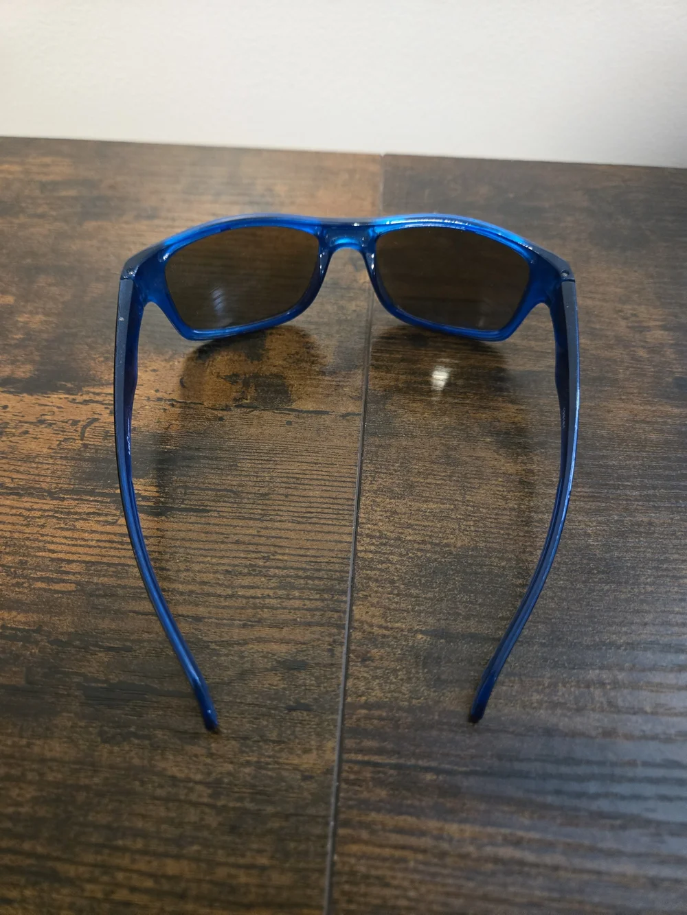 Blue Frame Sunglasses with Dark Lenses